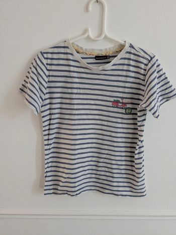 T-shirt rayé sergent major 8 ans