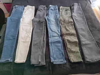 Lot de 8 pantalons et jeans taille 34/36
