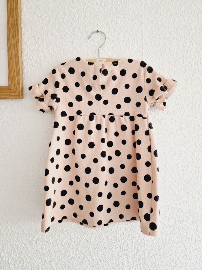 Zara - Robe manches courtes - Rose à pois noirs (2 ans) - photo numéro 3