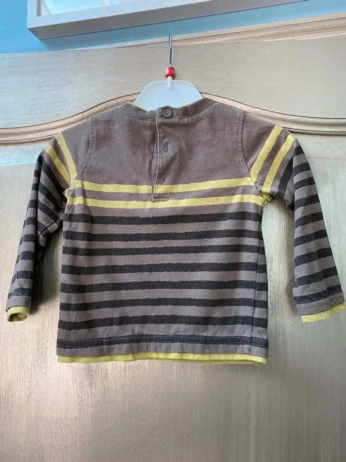 T-shirt manche longue marron 23 mois - photo numéro 5
