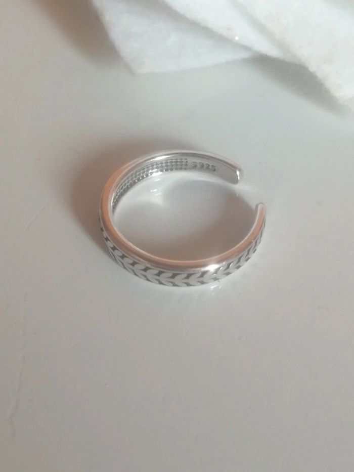 🌸Bague anneau strié #argent925 🌸 - photo numéro 2