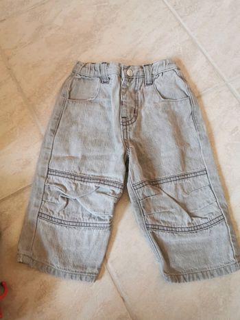 Pantalon jean gris bébé garçon 9 mois