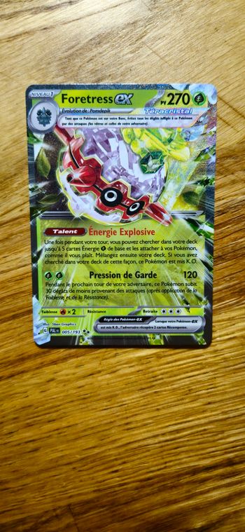 Carte Pokemon Foretress EX  005/193