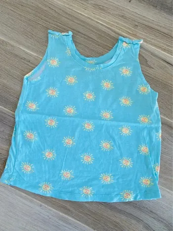Débardeur primark turquoise 6/7 ans fille