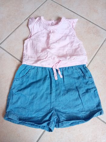 Salopette short 12 mois