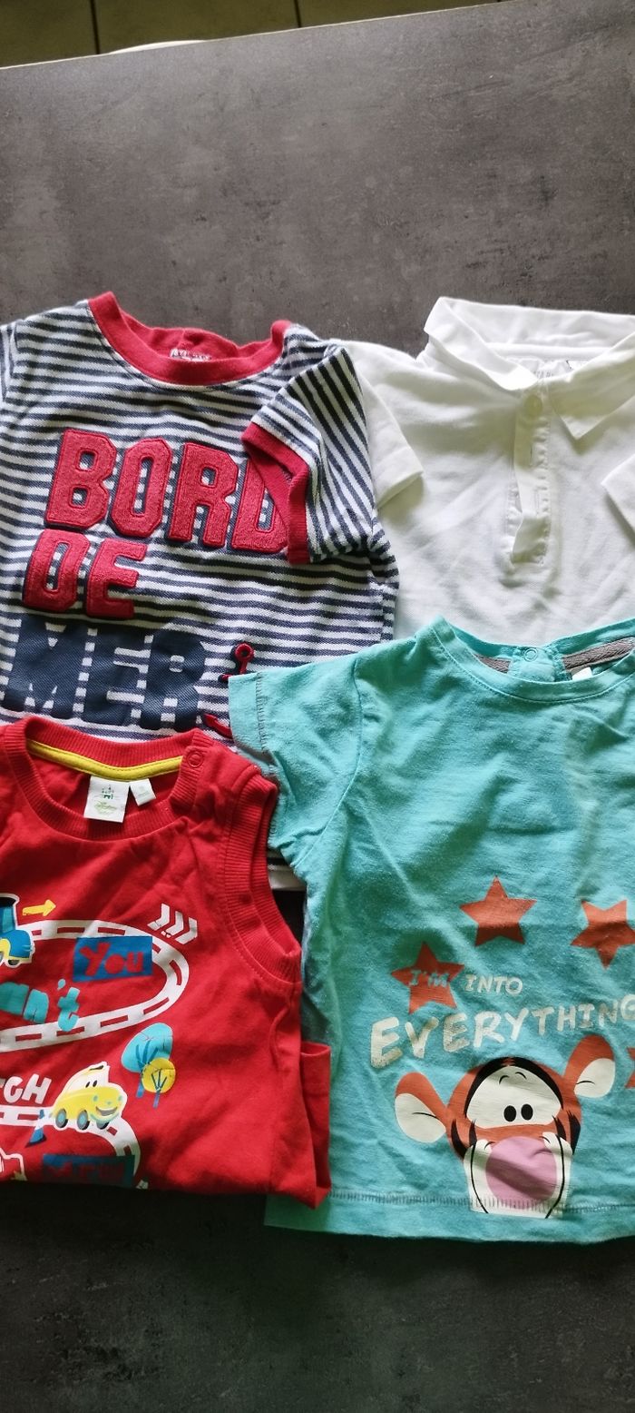 Lot 4 tee shirts garçon