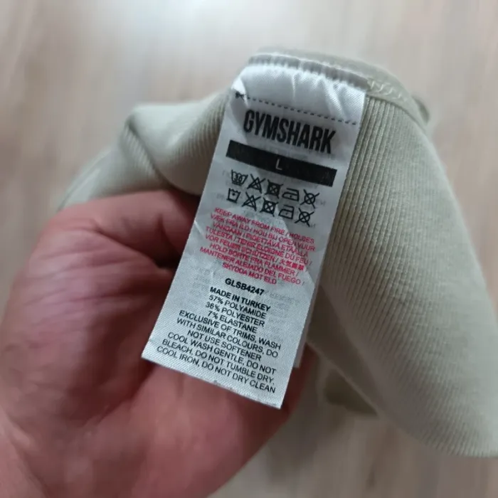 Brassière gymshark femme L  crème - photo numéro 5