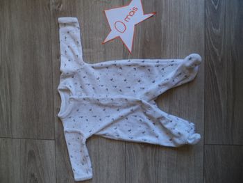 Pyjama mixte blanc étoiles naissance
