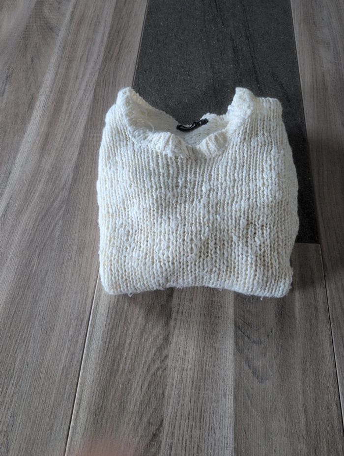 Pulls long pull en laine sweat chaud