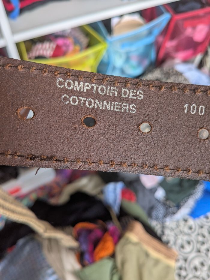 Ceinture cuir et corde vintage - photo numéro 3