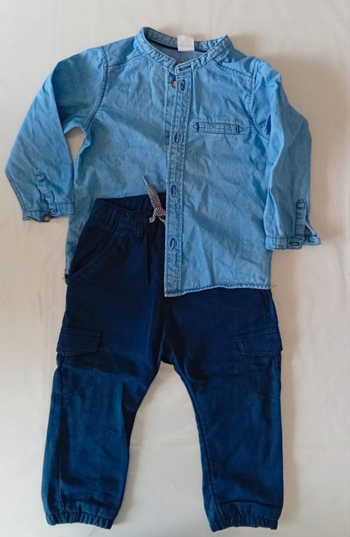 Ensemble chemise et pantalon garçon