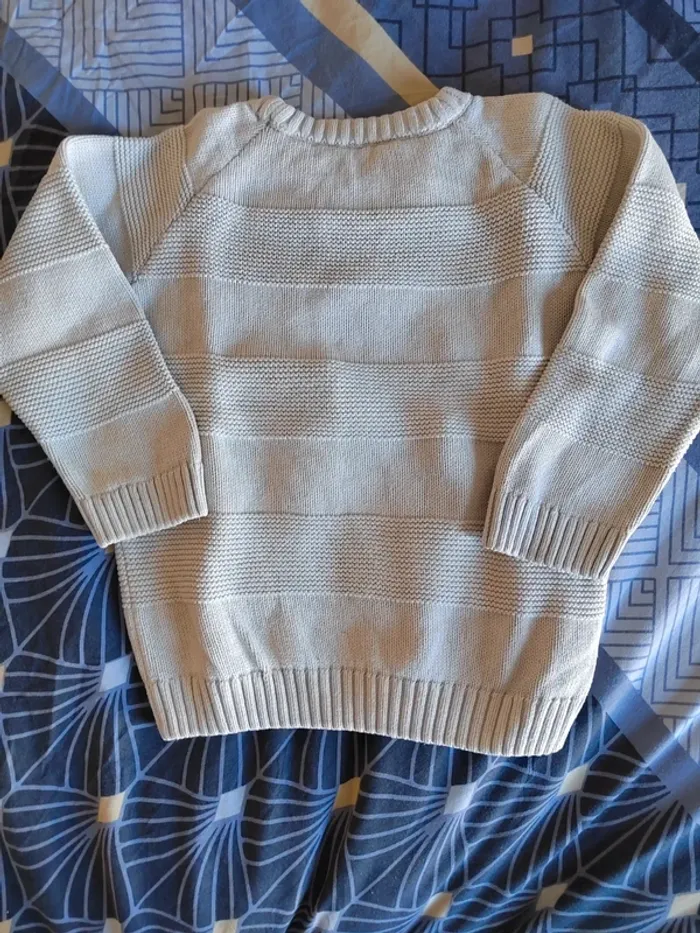 Joli pull écru 5 an ms lc kids