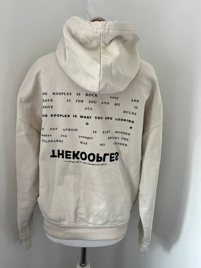 Sweat à capuche beige The Kooples S - photo numéro 4