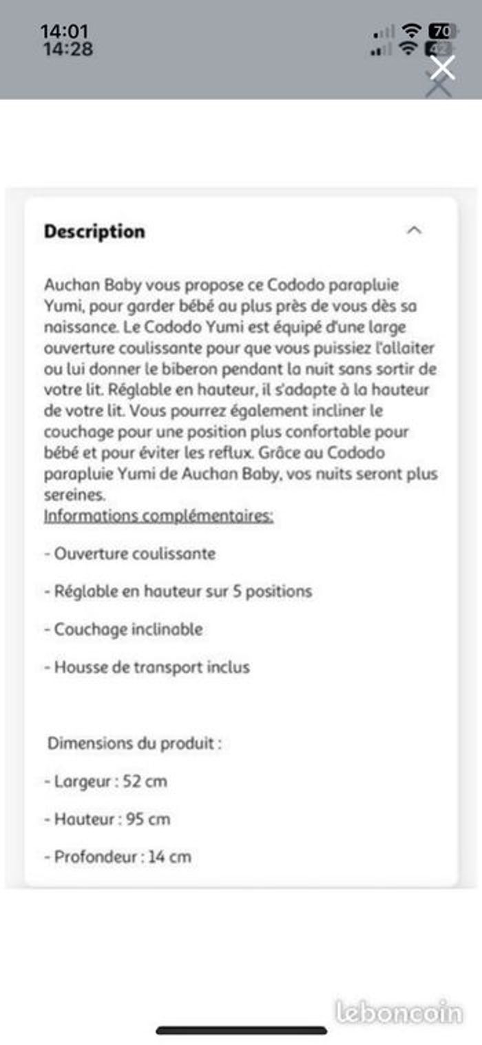 Cododo hauteur réglable - photo numéro 4
