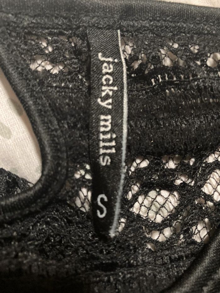 Pull noir femme style dentelle - photo numéro 3