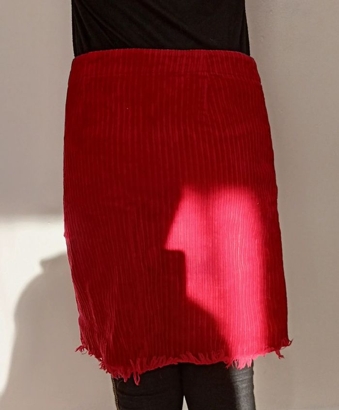 Jupe mi longue velours côtelé 10 ans - photo numéro 5