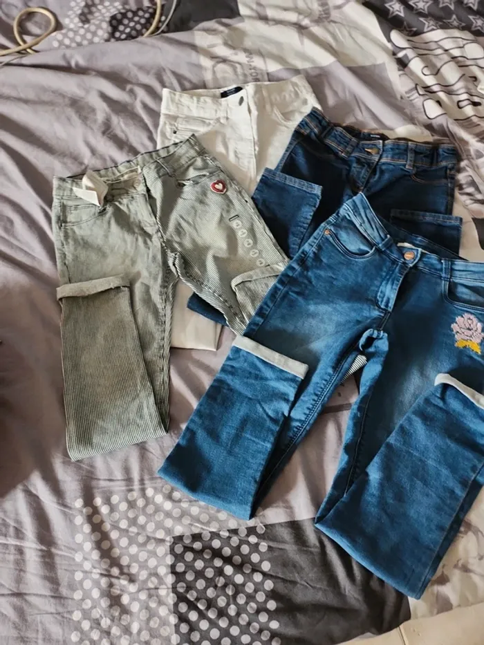 lot jeans fille 10ans