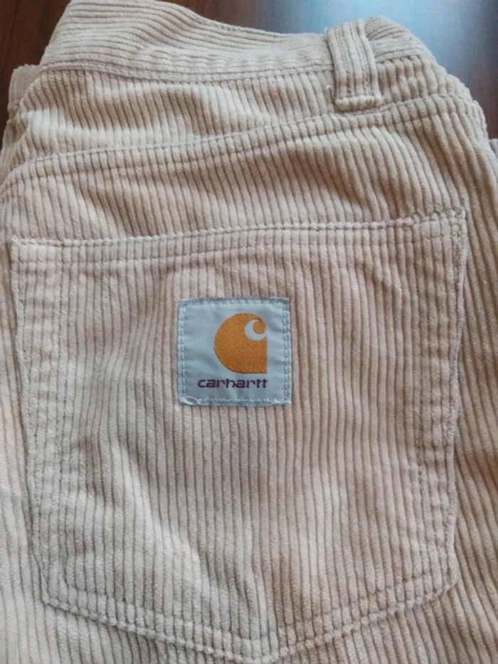 Pantalon côtelé Carhartt taille 39 - photo numéro 5