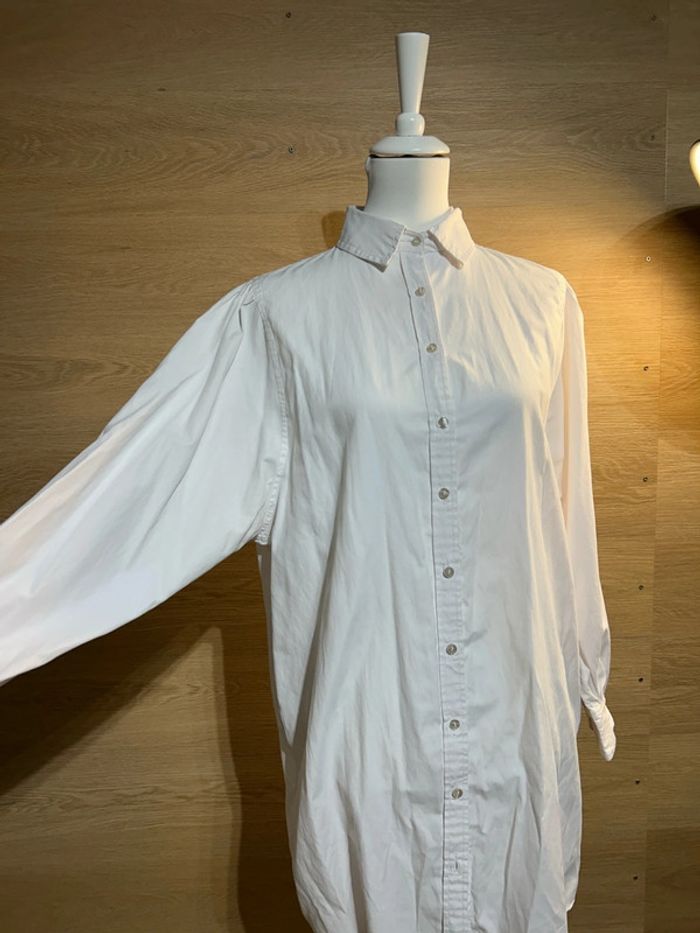 Chemise longue blanche stradivarius S oversize - photo numéro 2