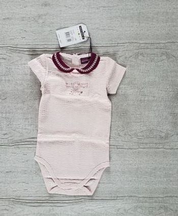Body Sergent major fille 12 mois rose pâle cailana