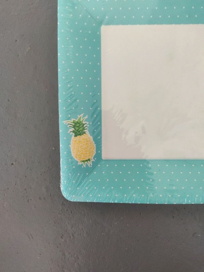 Ikea assiettes carrées Ananas - photo numéro 2