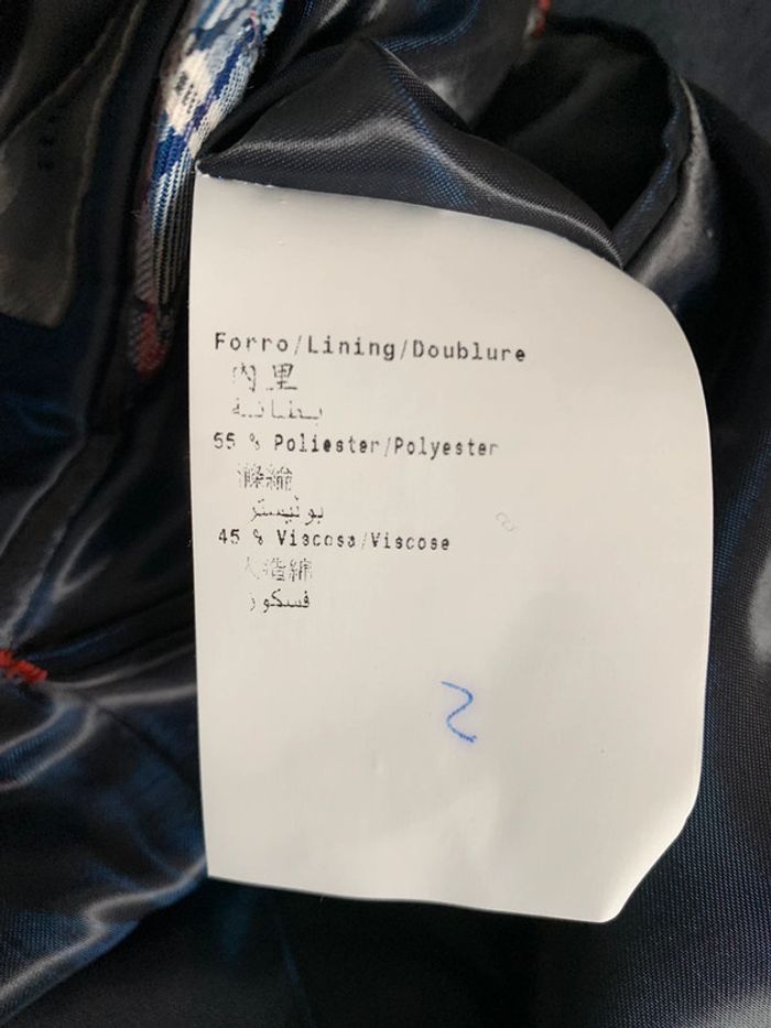 Veste homme bleue en laine Florentino T 42 (244) - photo numéro 5
