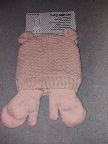 Ensemble bonnet + moufles