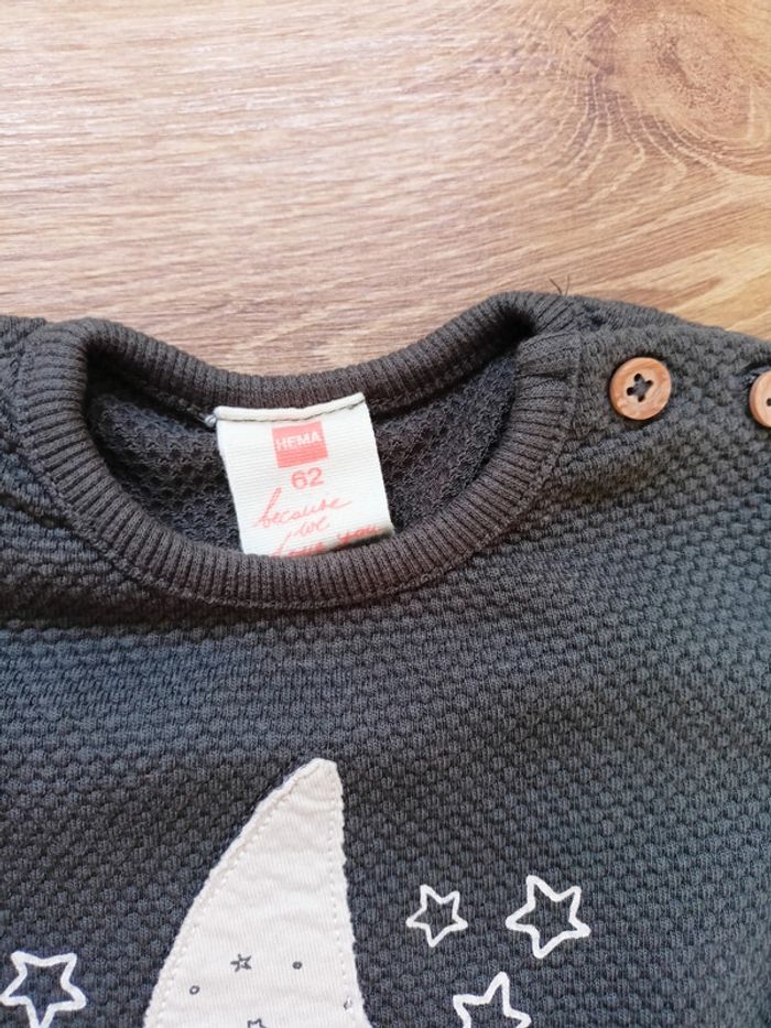 Ensemble 3 mois gris moutarde - photo numéro 4