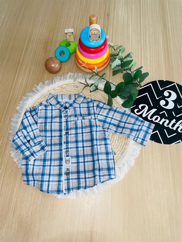 Ensemble 5 pièces ! pantalon chemise et t-shirt manches longues 3 mois obaïbi - photo numéro 8