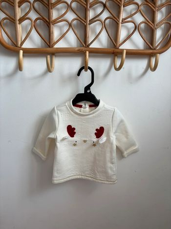 Pull chaud renne Noël 3 mois