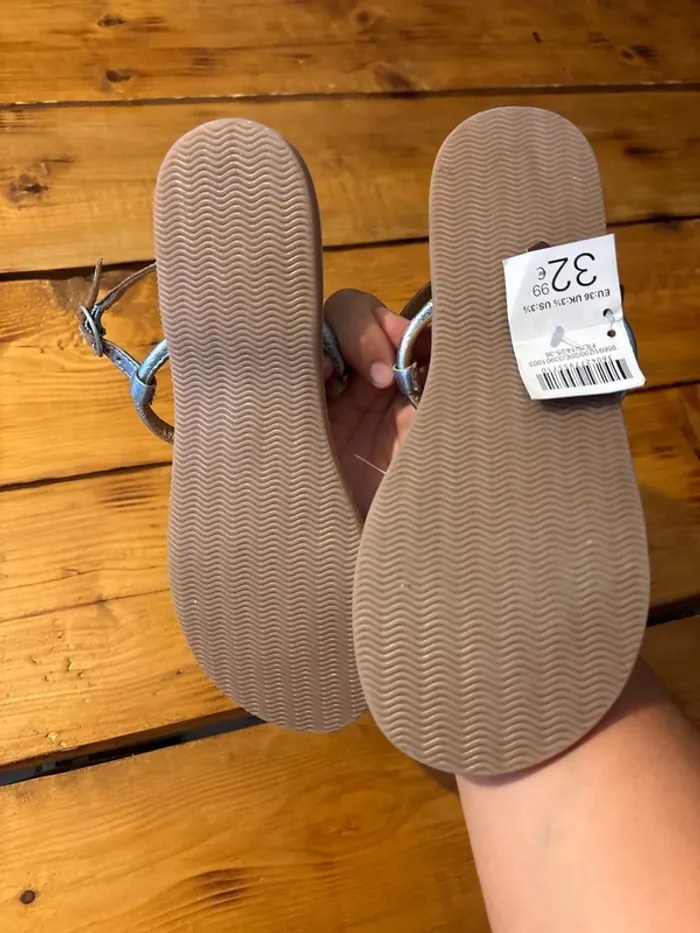 Sandales fille neuves cuir - photo numéro 3