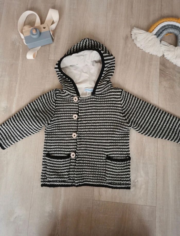 Veste manteau maille mi saison neuf