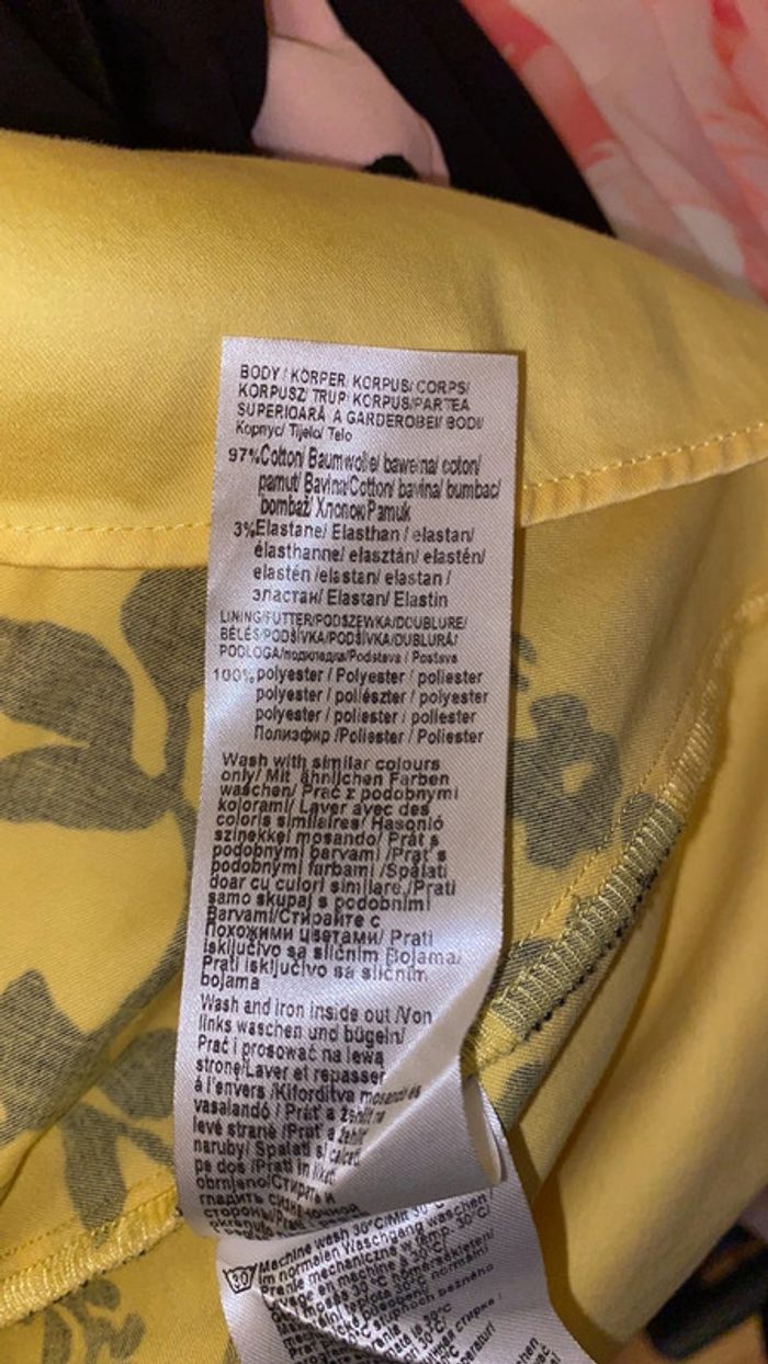 Robe jaune fleurie Orsay Taille 38 - photo numéro 4