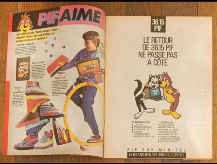 Ancien magazine Pif numéro spécial Unicef N°1077 1990 vintage - photo numéro 3