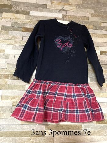 3 ans robe 3 pommes