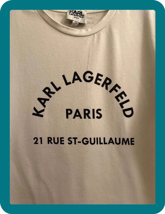 T-shirt manches courtes slim 10 ans - Karl Lagerfeld - photo numéro 3