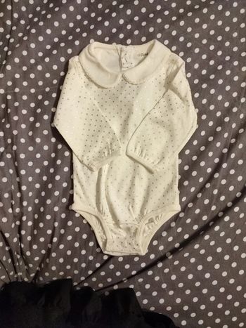Bodie col claudine 12 mois, Kiabi, neuf
