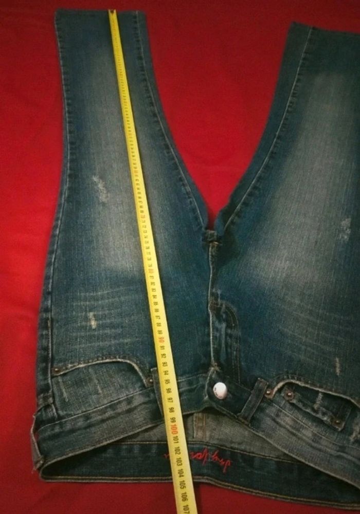 Jean vintage pattes d'éléphant taille 34 - photo numéro 9