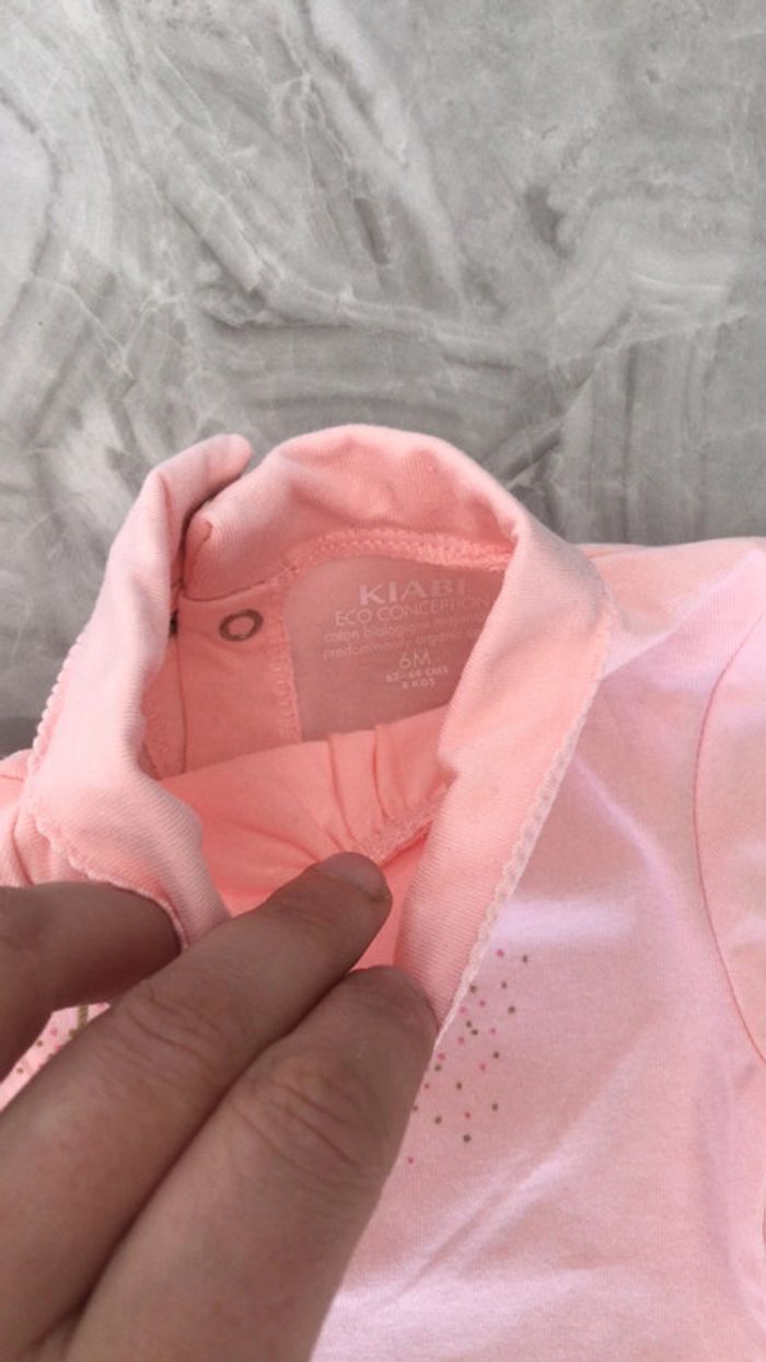 Sous-pull bébé fille kiabi 6 mois - photo numéro 3