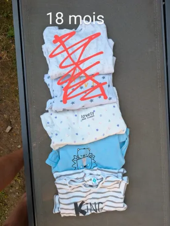 Lot 3 pijamas été bébé 18 mois