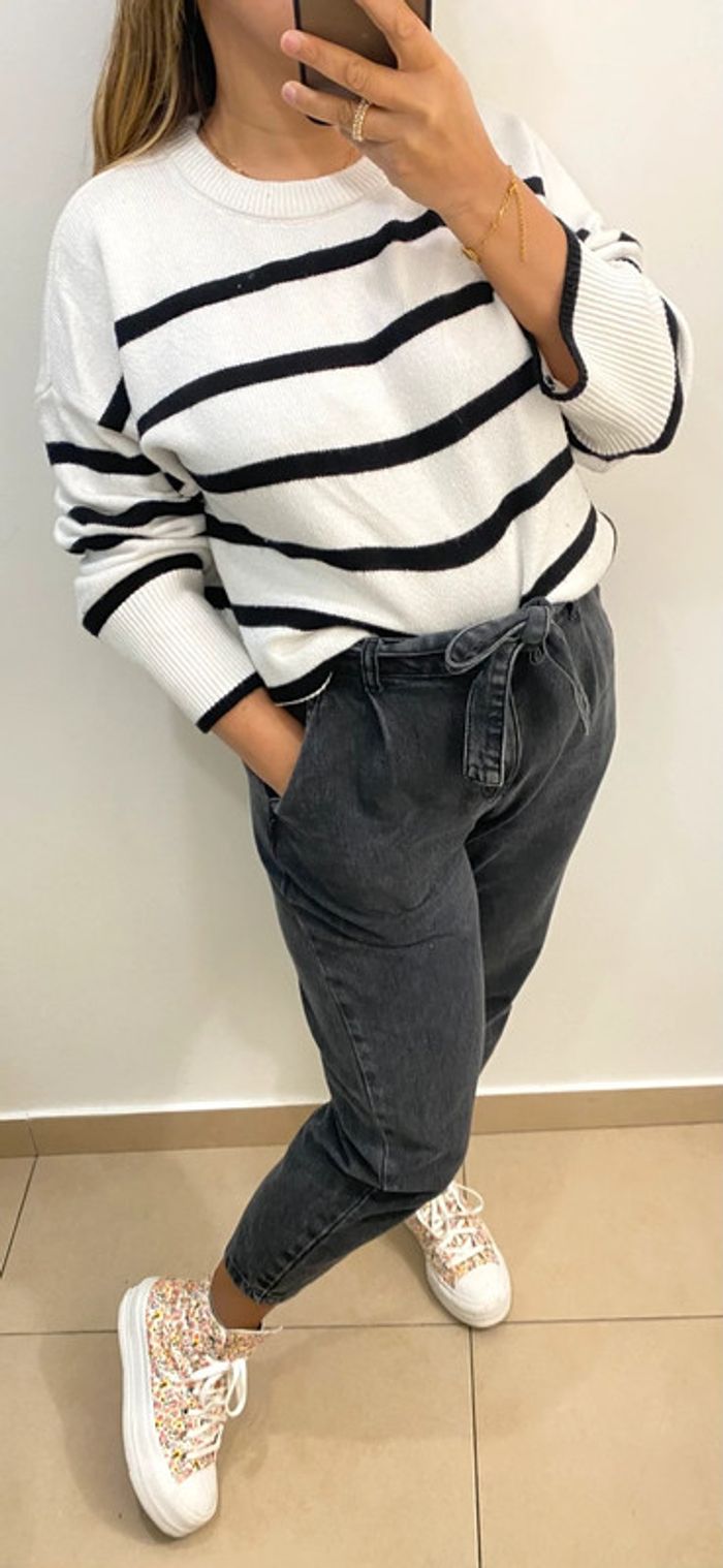 Superbe Pull Rayé Taille M - photo numéro 7