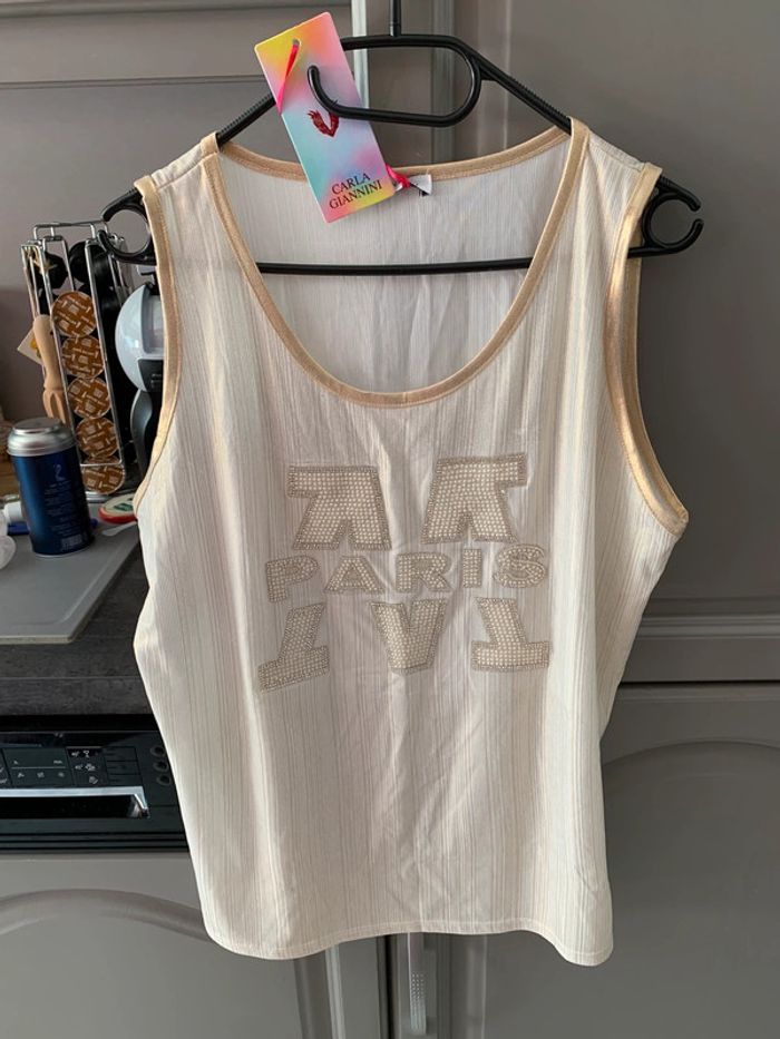 Débardeur beige