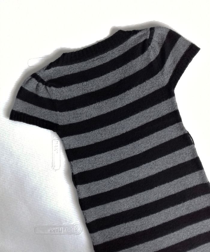Robe tunique à rayures en lainage - photo numéro 8