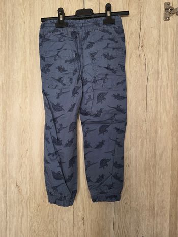 PANTALON GARÇON BLEU MOTIFS DINOSAURES KIABI TAILLE 5ANS