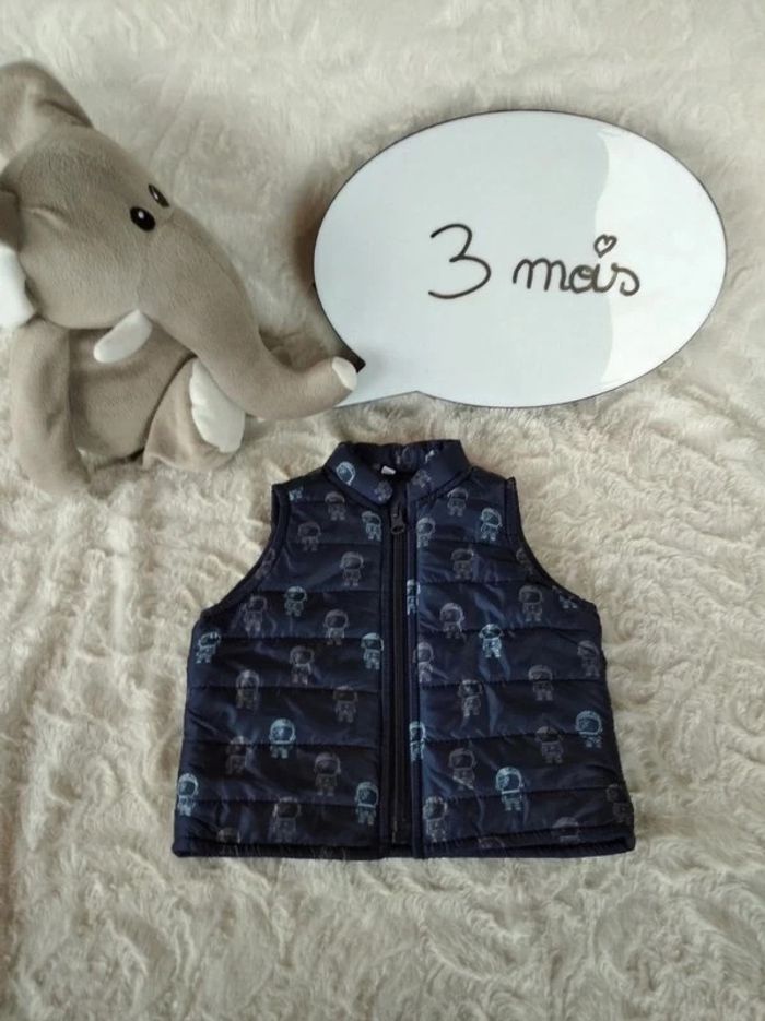 Blouson veste sans manche Garçon 3 mois Astronaute