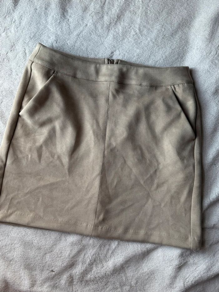 Jupe beige sable