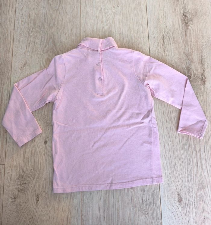 Lot de 3 sous-pull unis blanc / rose / bleu marine Bout'chou - Taille 24 mois - photo numéro 3