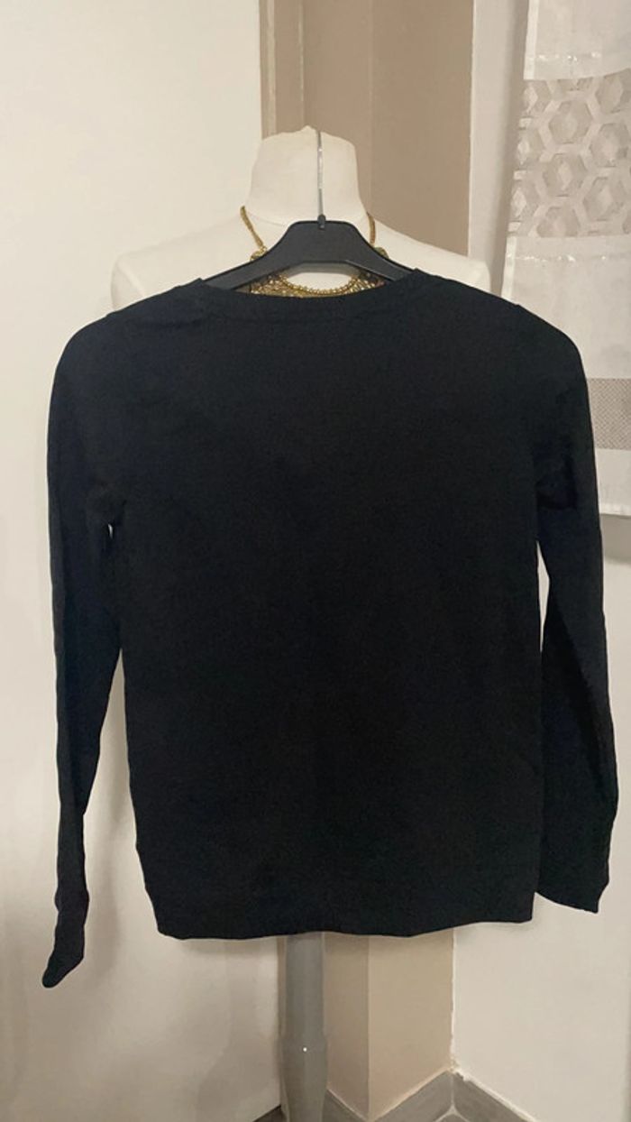 Pull type sweat taille 34 noir - photo numéro 3