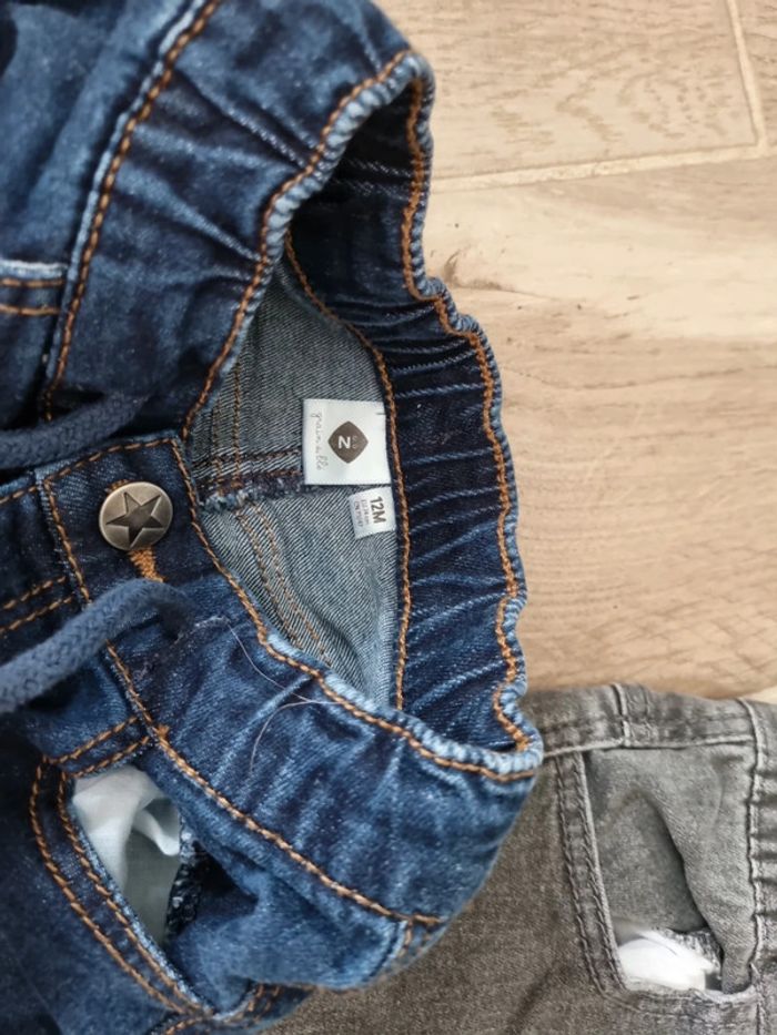 Lot de 2 jeans 12 mois - photo numéro 3