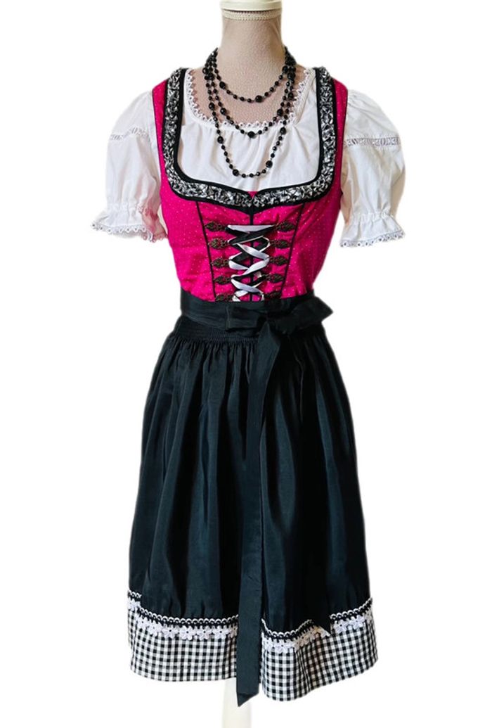 🩷🌿Robe traditionnelle autrichienne T.34 Oktoberfest Dirndl cottagecore fairycore whimsigoth dress🌿🩷 - photo numéro 3